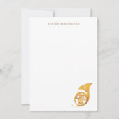 ホーフランスのン文房具 – 楽器ノートカード ノートカード (正面)