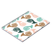 ホーフランスのン楽器ミュージシャンバンドオーケストラ ノートブック (左側)