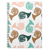 ホーフランスのン楽器ミュージシャンバンドオーケストラ ノートブック (正面)