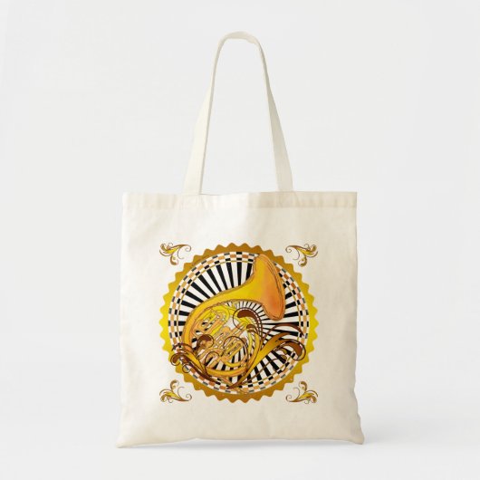 ホーフランスのン渦巻きトートバッグ トートバッグ (正面)