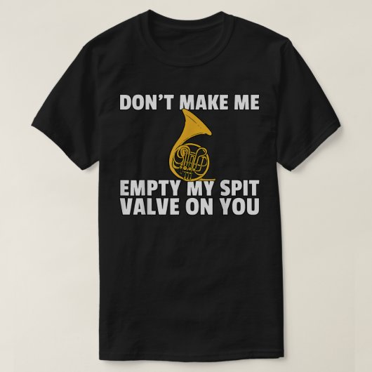 ホーフランスのン真鍮おもしろい楽器選手361 Tシャツ (デザイン正面)