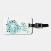 ホーフランスのン荷物タグ ラゲッジタグ (正面横)