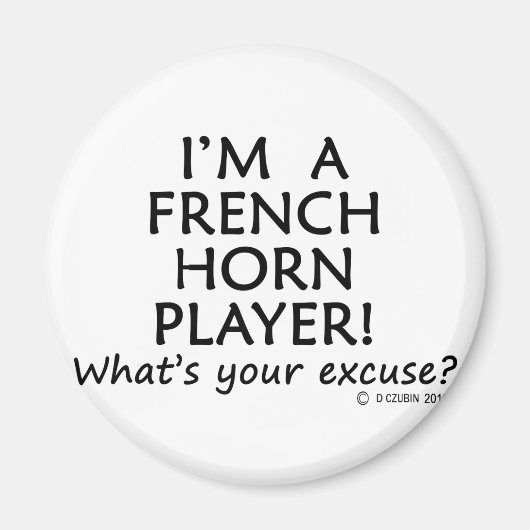 ホーフランスのン選手の言い訳 マグネット (正面)