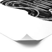 ホーフランスのン配管白黒フォトデザイン フォトプリント            (角)