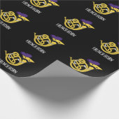 ホーフランスのン音楽おもしろい楽器プンダーク ラッピングペーパー (角)