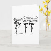 ホーフランスのン カード (黄色い花)