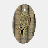 ホーフランスのン~シ転がートミュージックのバック~ミュージカル セラミックオーナメント (右)