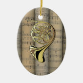 ホーフランスのン~シ転がートミュージックのバック~ミュージカル セラミックオーナメント (正面)