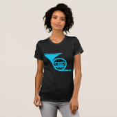 ホーフランスのン – スカイブルー Tシャツ (正面フル)