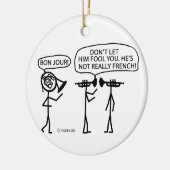 ホーフランスのン セラミックオーナメント (左)