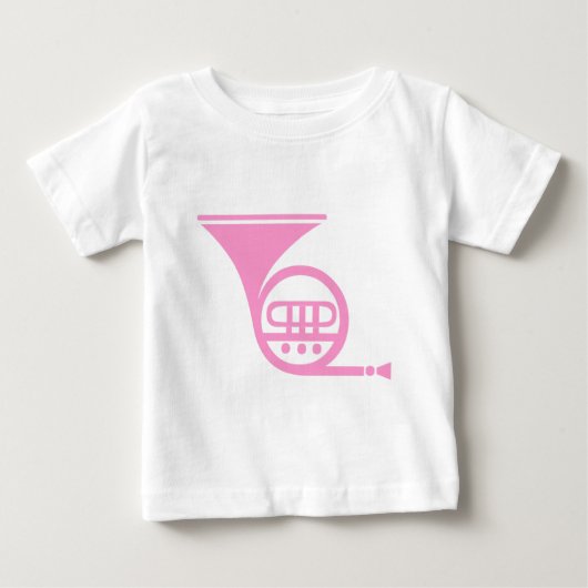 ホーフランスのン – ピンク ベビーTシャツ (正面)