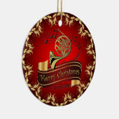 ホーフランスのン～ミュージカルスクロール～メリークリスマス～ セラミックオーナメント (右)