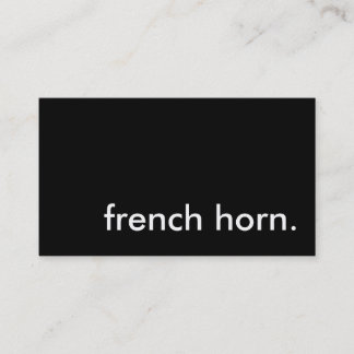 ホーフランスのン 名刺