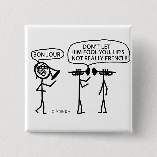 ホーフランスのン 缶バッジ (正面)