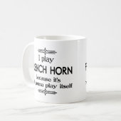 ホーフランスのン – 自遊体音楽おもしろいDeco コーヒーマグカップ (正面左)