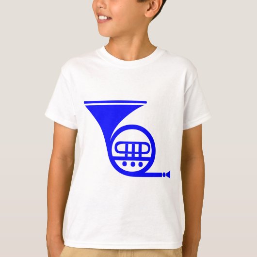 ホーフランスのン – 青 Tシャツ (正面)