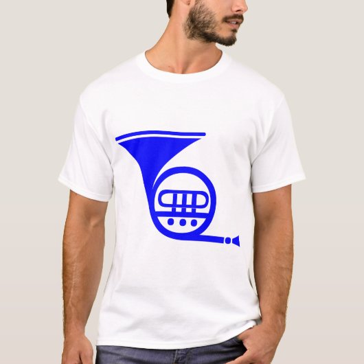 ホーフランスのン – 青 Tシャツ (正面)