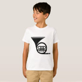 ホーフランスのン – 黒 Tシャツ (正面フル)