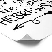 ホープいかりザソウル白黒クリスチャンアート ポスター (角)