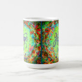 ホープかわいらしフローラお洒落グ感動的リーン コーヒーマグカップ (中央)