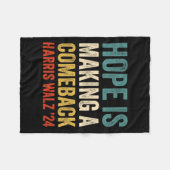 ホープがカムラハリス・ティム・ホイメに復帰 フリースブランケット (正面(横))