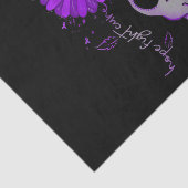 ホープが可愛い象のアルツハイマー紫色のリボンと戦う 薄葉紙 (詳細)