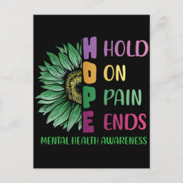 ホープが痛みを止めるメンタルヘルス認識度 ポストカード