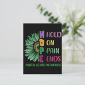 ホープが痛みを止めるメンタルヘルス認識度 ポストカード (スタンド正面)