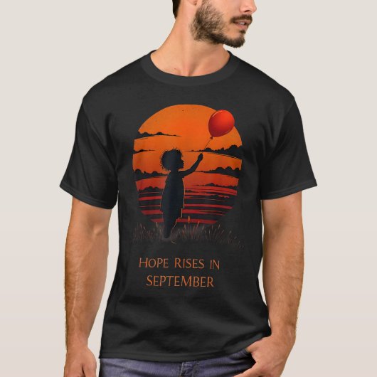 ホープが9月小児がん認識度Ri Tシャツ (正面)