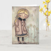 ホープささやき – グリーティングカード (黄色い花)