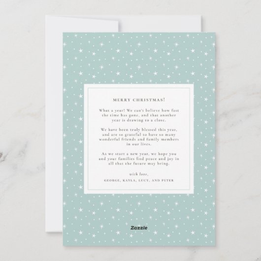 ホープで喜ぶ宗教的なクリスマスフォトカード シーズンカード (裏面)