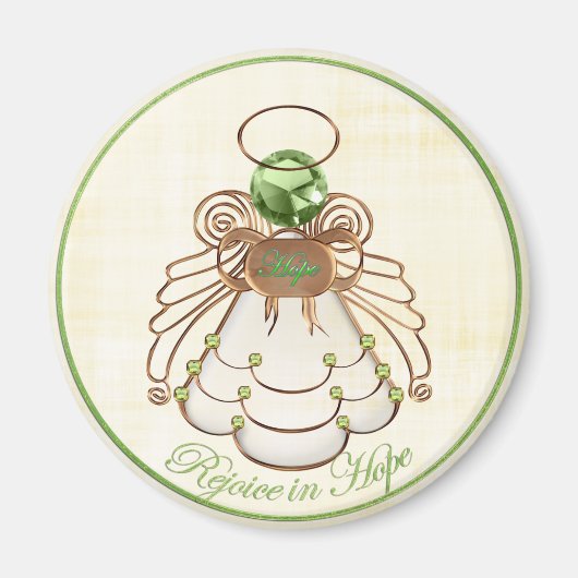 ホープで喜ぶ – Christmas Angel of Hope マグネット (正面)