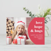 ホープとハグ |曲線枠のフォトレッド シーズンカード (スタンド正面)