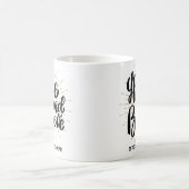 ホープと信じ感動的引用文カスタム文字 コーヒーマグカップ (中央)