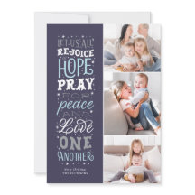 ホープに喜び – 宗教的クリスマスの写真カード