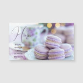 ホープのインスパイア引用文紫の写真磁石 (正面)