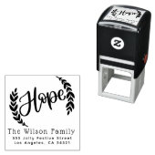 ホープのクリスマスファミリー名差出人住所 セルフインキングスタンプ (インサイチュ)