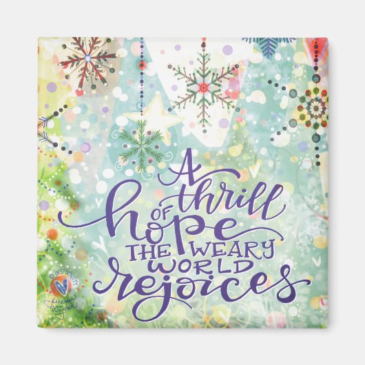 ホープのスリルかわいらしパステルクリスマス マグネット (正面)