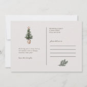 ホープのスリルのクリスマスホリデーフォトカード 招待状 (裏面)