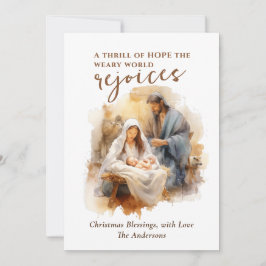 ホープのスリルのクリスマス・キャロルと出生 シーズンカード