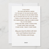 ホープのスリルのクリスマス・キャロルと出生 シーズンカード (裏面)