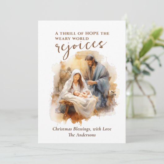 ホープのスリルのクリスマス・キャロルと出生 シーズンカード (スタンド正面)