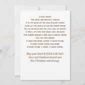 ホープのスリルのクリスマス・キャロルと出生 シーズンカード (裏面)