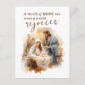 ホープのスリルのクリスマス・キャロルと出生 シーズンポストカード (正面)