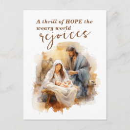 ホープのスリルのクリスマス・キャロルと出生 シーズンポストカード