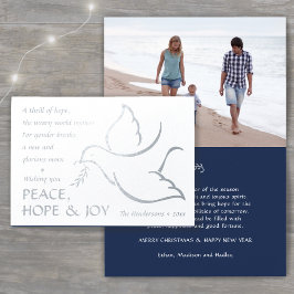 ホープのスリルの休日Dove 1写真Peace & Joy 箔カード
