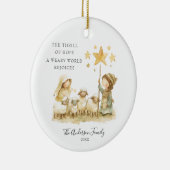 ホープのスリル出生シーンのクリスマスツリー セラミックオーナメント (右)