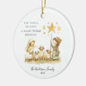 ホープのスリル出生シーンのクリスマスツリー セラミックオーナメント (左)