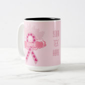 ホープのピンクマグのピンクリボン ツートーンマグカップ (正面左)