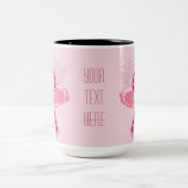 ホープのピンクマグのピンクリボン ツートーンマグカップ (中央)